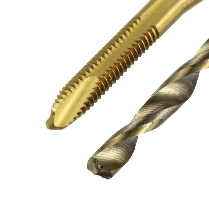 sourcing map Metric Tap & Drill Bit Set, 3pcs M2
