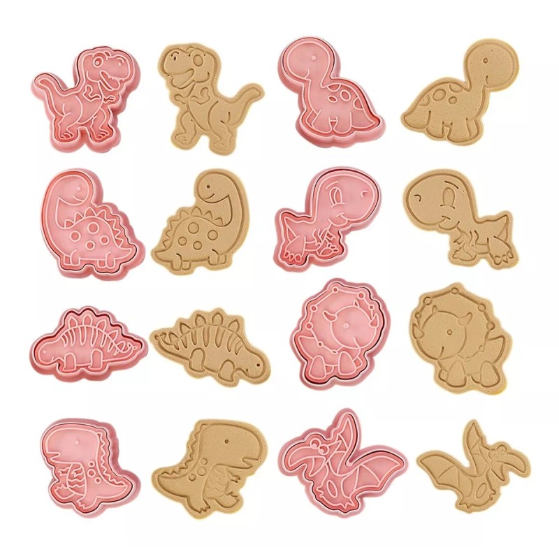 24x7 Molde Cortador De Galleta Dinosaurio Decoración Reposteria