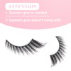 LOPHE 10PCS Cat Eye Lashes False Eyelashes, Thick and Soft