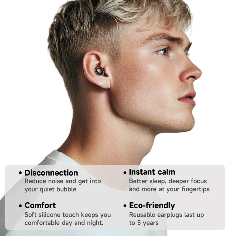 Ear Plugs for Sleeping Noise Cancelling, Concert Ear Plugs with