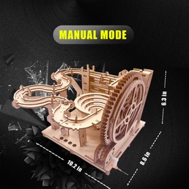 3D Puzzle Wooden Marble Run for Adults DIY Mechanical Puzzle Assembly Wood Crafts to Build Wood Model Kit for Teens Age 14+ Years Old