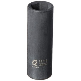 Sunex 222d 1/2-Inch Drive 11/16-Inch Deep Impact Socket