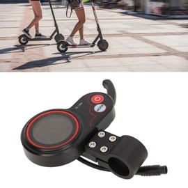 Fockety Acelerador de Pulgar Eléctrico con Pantalla LCD, Conector Impermeable de 6 Pines Panel de Visualización de Scooter Eléctrico con Modo de Potencia de Engranaje de Velocidad