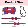 tonyg-p 3 Pcs Cat Collars with Bow Tie and Bell