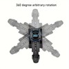 Expandable Baton Holster, 360 Degree Duty Belt Flashlight Holder Telescopic