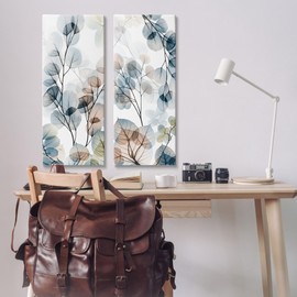 Stupell Industries Elegant Abstract Botanical Plant Leaves Pattern Collage,Design by Albert Koetsier