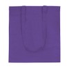 eBuyGB Shopping Tote Shoulder Bag, Cotton, Purple, 31.19 x 24.1