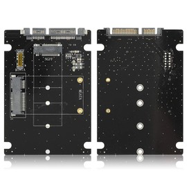 Adaptador Micro SATA, 2 en 1 Mini M.2 NGFF/mSATA SSD a Tarjeta Convertidor de Adaptador de Disco Duro SATA 3.0