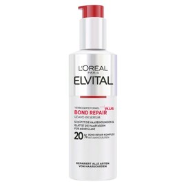 L'Oréal Paris Elvital Bond Repair Plus Leave-In Serum for Hair Repair, Hair Serum Against Hair Damage, Protection for Less Hair Breakage & Split Ends, More Shine, with Bond Repair Complex and Amino Acids, 150 ml