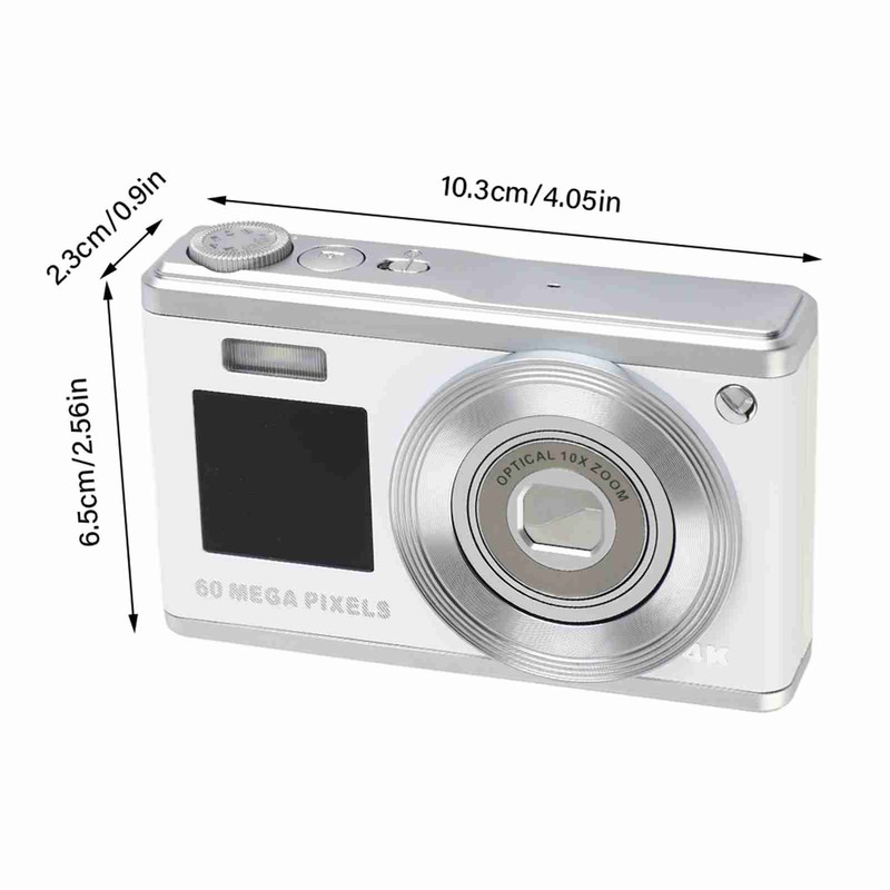 Digital Camera 60MP 4K Video 2.88in IPS Screen 16X Zoom