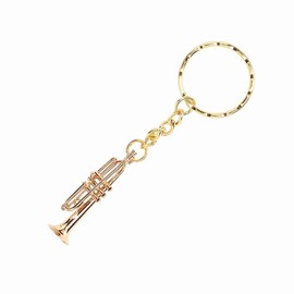 FTVOGUE Key Chain Fashionable Musical Instruments Key Chain Trumpet Pendant Key Ring Gift Decoration