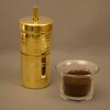 Spillbox Traditional Brass 100ml Filter Coffee Maker, Brass, South Indian