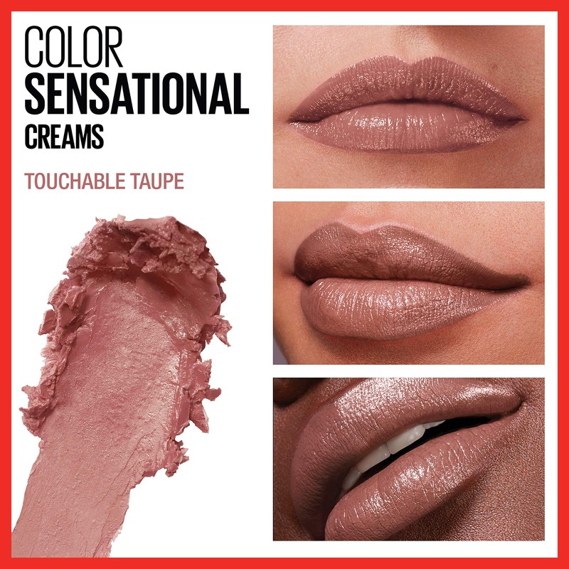Maybelline Color Sensational Lipstick, Lip Makeup, Cream Finish, Hydrating Lipstick,