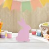 ALLY-MAGIC Easter Desktop Decoration, Wooden Rabbit Bunny Desktop Ornament Cute