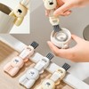 4-in-1 Rabbit Tumbler & Bottle Cleaning Brush Set: Crevice, Gap, and Kitchen Scrubber Thermos White 3ea
