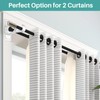 6-Pack Double Curtain Rod Bracket, Adhesive No Drilling Curtain Rod