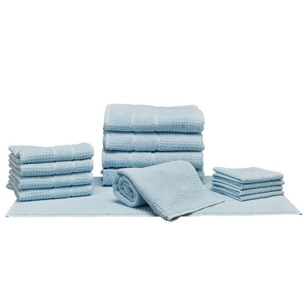 Turkish Waffle Terry Towels 01 Set of 14 pieces in