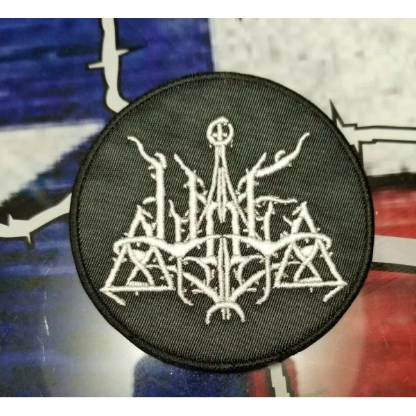 N/A EMBROIDERED WOE BLACK METAL BAND PATCH (Please Read Ad)