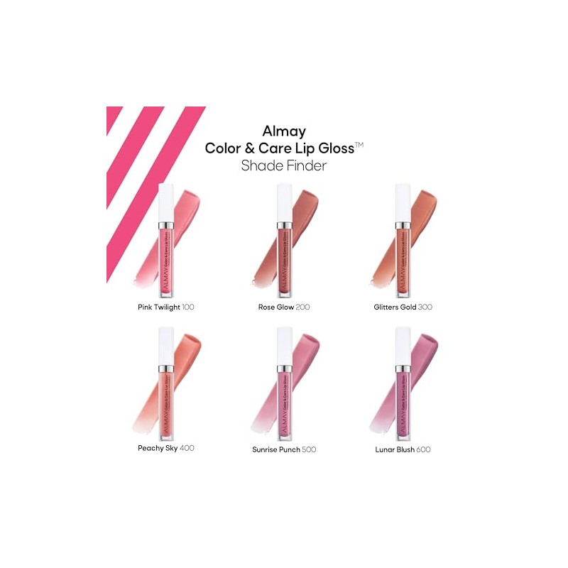 Brillo Labial Almay Color & Care Lip Gloss tono Rose