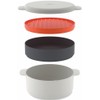 ジョセフジョセフ (Joseph Joseph) 電子レンジ調理器 スタッカブルクッキングセット ストーン/オレンジ M-クイジーン (M-Cuisine) プラスチック製 45001