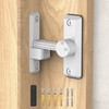 Mixizigoz Barn Door Lock Latch, 90/180 Degree Flip Sliding Door