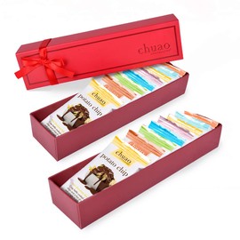 Chuao Chocolatier Milk Chocolate Mini Gift Box | Gourmet Chocolate Assorted Bars European No Preservatives | For Gift Baskets, Christmas, Valentines Day, Gifts for Women, Men, Birthday, Thank You, Care Package | 16 Piece