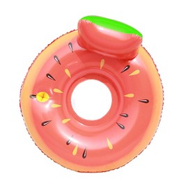 Fruit Floating Recliner Inflatable Water Floating Chair with Comfortable Headrest Swimming Pool Floating Lounger