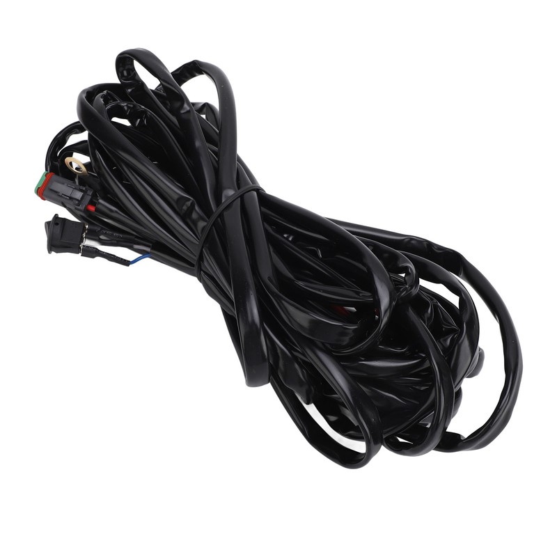 LED Light Bar Wiring Harness 16AWG Heavy Duty DC 12V