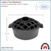 Minuteman International Blue-Black Lattice Top Humidifying Steamer for Woodstove