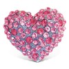 CoTa Global Pink Heart Sparkling Refrigerator Magnet - Silver Sparkling