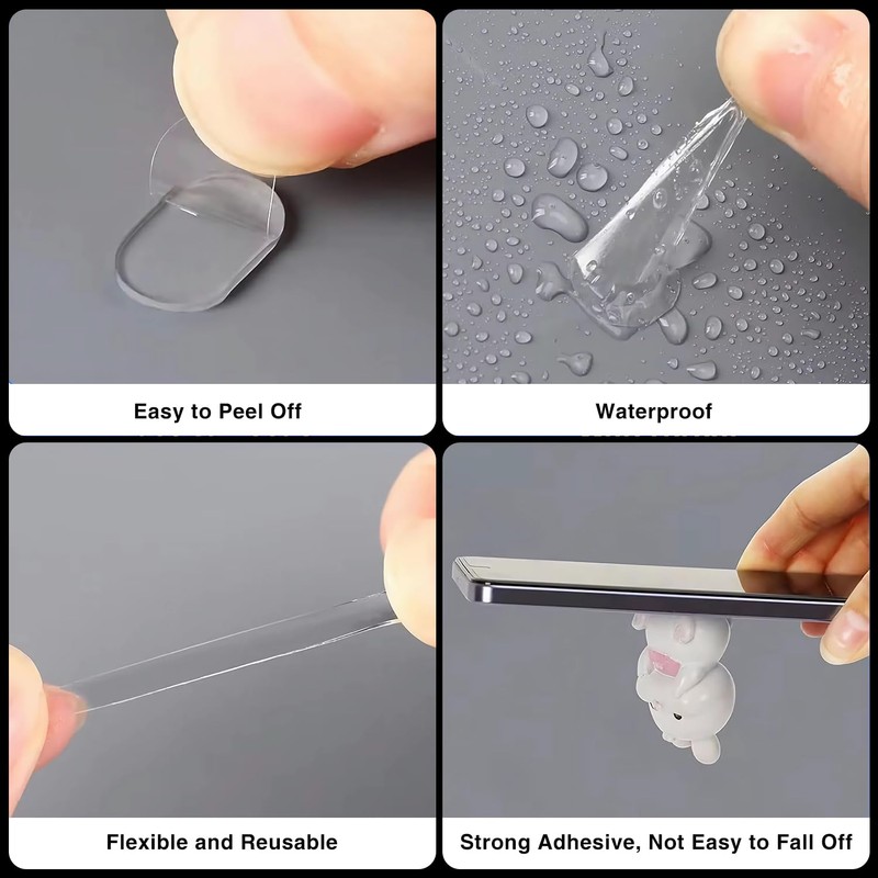 Guokoo 500 Pcs Double Sided Sticky Dots Clear Removable Adhesive