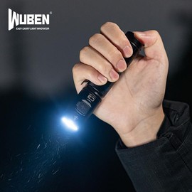 WUBEN C3 Super Bright Flashlight 1200LM - USB-C Rechargeable, Pocket-Sized, 6 Modes, Waterproof LED Torch for Hiking, Repair, Outdoor Use - Colour: C3 only