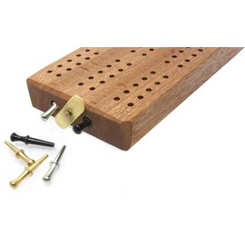 3 track hardwood British cribbage board - 30cm (12")