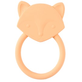 C.R. Gibson 100% Food Grade Silicone Fox Baby Teether for Infants, 2.75" x 4.25", Multicolor