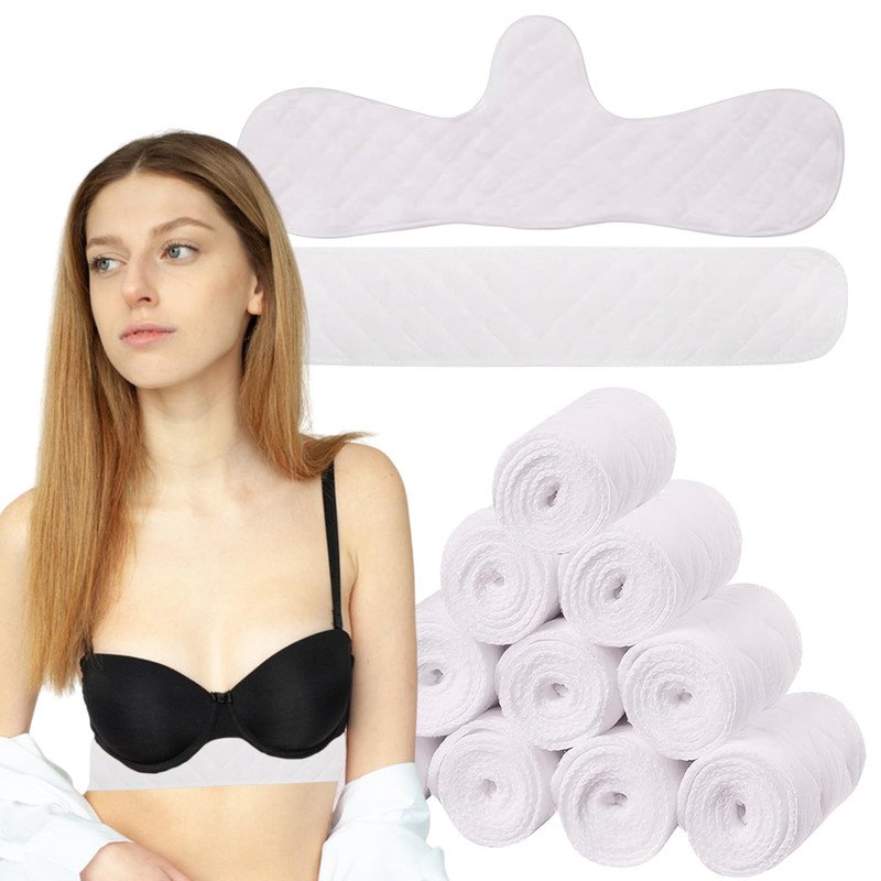 10pcs Under Bra Sweat Liners,Under Breast Sweat Pads,Bra Liners, Nursing