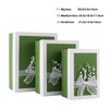 Large Green Gift Box Set of 3, Rectangle Gift Boxes