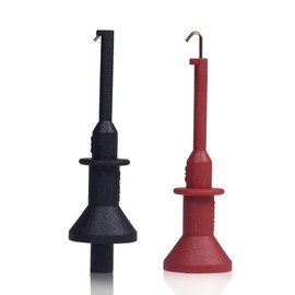 Haptufer Test Hooks Clips Universal Digital Multimeter Test Hook Straight Test Probe Extension Hook Needle 4mm