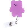 4Pcs Name Decorative Badge Reels with Clip on ID Card