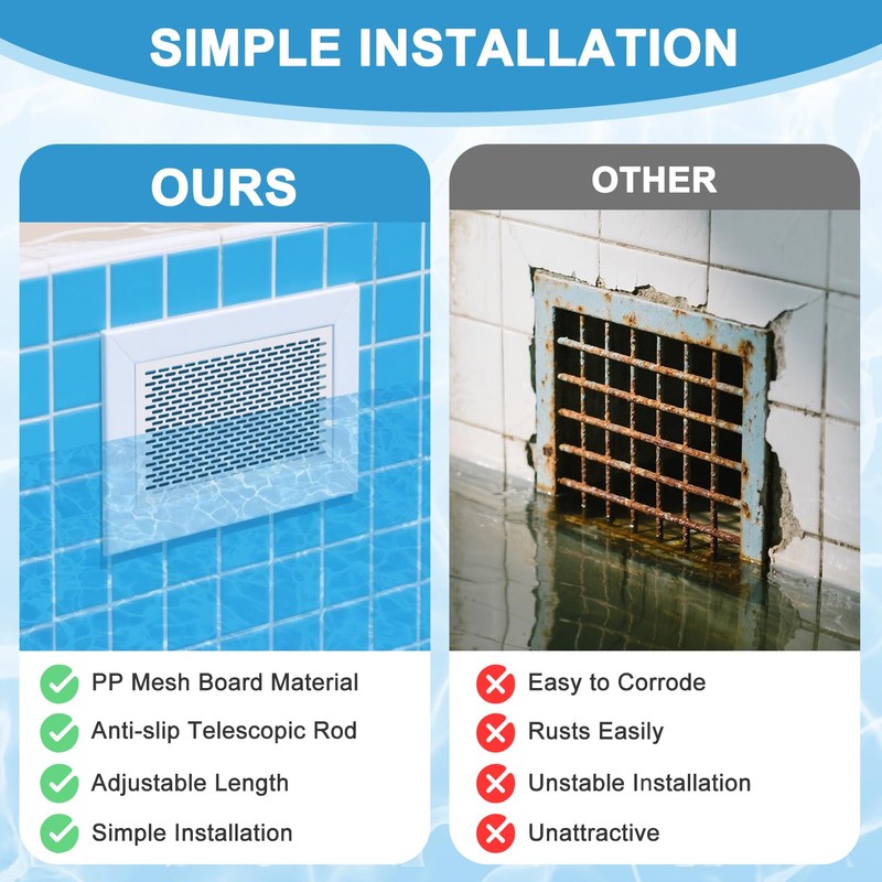 OMKSIH Skimmer Guard Kit Pool Skimmer Screen Guard Cover Swimming