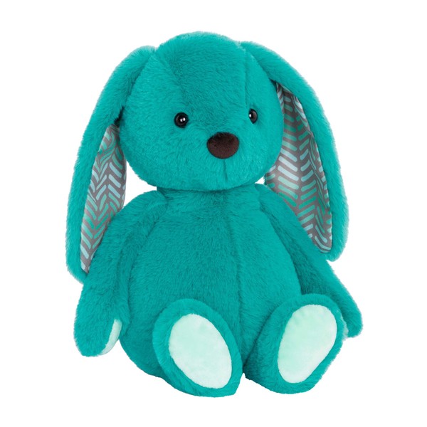 B. toys- B. softies-12" Plush Bunny -Super Soft Stuffed Animal- Washable Rabbit Toy- for Babies, Toddlers, Kids- Happy Hues- Cottontail Cutie Teal Bunny- 0 Months +