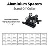 OG Secure | Black Anodised Aluminium Standoff Spacers | M4