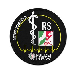 Copytec 9 cm patch paramedic police NRW RS paramedic doctor patch #40084