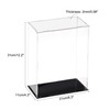 sourcing map Acrylic Clear Display Case Box Dustproof Protection Showcase