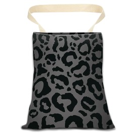 ANKVRP Car Garbage Can, Car Trash Bag, Car Garbage Bag, Hanging Car Trash Can for Car Accessories, Vehicle, Travelling, Camping, Cute Car Back Seat Organizer, Luxury Black Leopard