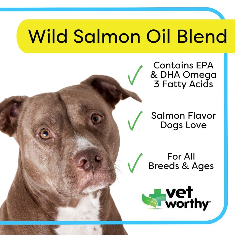 Vet Worthy Wild Alaskan Salmon Oil Blend for Dogs -