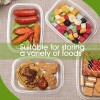Chunful 36 Pcs disposable snack containers with lids compartment snack