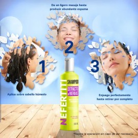 Shampoo De Hierbas Cabello Dañado Nefertiti 300ml                                                                                                     