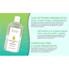 Soapeauty Phenoxyethanol + CG Preservative - Optiphen Preservative Included Multi-Functional Ingredients - Optiphen Natural Preservative for Making Cosmetics and Skin Care Formulations