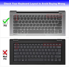 Keyboard Cover for Lenovo Yoga 5i 7i 9i 14" 2-in-1, Lenovo Flex 5 14", Ideapad 5/5i 14", Lenovo Silm 7 9 14", IdeaPad Flex 5 5i 14, Ideapad 5 Pro/5i Pro 14, IdeaPad Slim 5i 7i Pro, ThinkBook 14 G2 G3