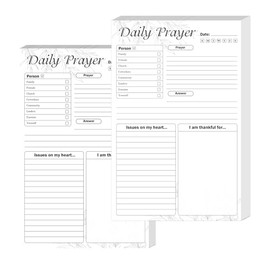 100 Sheet Daily Prayer Notepad Religion Study Worksheet Bible Journal and Prayer Worksheet Christian Bible Chapter Notes for Greeting Religious Occasions